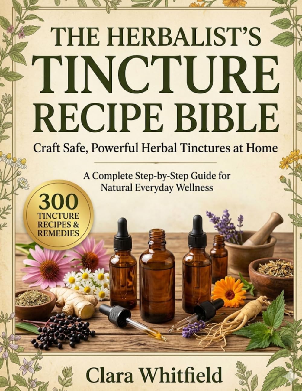 The Herbalist’s Tincture Recipe Bible: Craft Safe, Powerful Herbal Tinctures at Home — A Complete Step-by-Step Guide for Natural Everyday Wellness