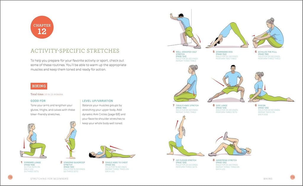 Stretching for Beginners: Improve Flexibility and Relieve Aches and Pains with 100 Exercises and 25 Simple Routines